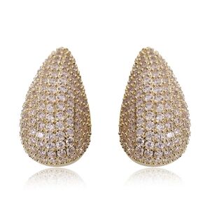 Jewels By Sunaina: Narina Stud Gold Teardrop Earrings